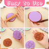 Newtay 6 Pcs Baby Shower Fondant Embosser Cookie Stamps 3D Design Shower Cookie Cutters Stamp for Party Decorating Fonda