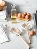LE TAUCI Ceramic Spoon Rest with Holder 48 Inches Spoon Rest for Stove Top Utensil Rest for Kitchen Counter Coffee Spoon