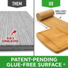 GlueFree Organic Bamboo Cutting Board Set of 3 GlueFree SingleSheet Surface Technology NonToxic Wooden Chopping Boards f