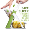 ONCE FOR ALL Safe Mandoline Slicer Multi Vegetable Chopper Potato Slicer for Kitchen 4 Modes 100 Presets Adjustable Thic