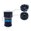 Grinder Herb Spice Grinder Handcranked Plastic Grinder with Handle 62mm Grinder Storage Tank 2 in 1 Christmas Gifts Idea