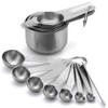 Spring Chef Magnetic Measuring Cups Spoons Set Patent Pending Strong N45 Magnets Heavy Duty Stainless Steel Fits in Spic