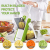SupMaKin Upgrade Safe Mandoline Slicer Vegetable Chopper Potato Slicer 4 Modes Adjustable Thickness Food Cutter Kitchen