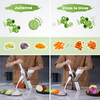 SupMaKin Upgrade Safe Mandoline Slicer Vegetable Chopper Potato Slicer 4 Modes Adjustable Thickness Food Cutter Kitchen