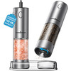 ThermoMaven Upgraded Larger Capacity Electric Salt and Pepper Grinder Set 110ml Rechargeable Salt and Pepper Shaker with