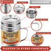 CUSINIUM 10 oz Seasonings Spice Shaker BBQ Dry Rub Shaker Cooking Dredge with Adjustable FanStyle Lid and Handle