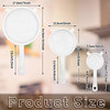 3 Pcs Plastic Nylon Mesh Strainer Colander with Handle Double Ear Fine Food Mesh Strainer Flour Sifter for Baking Kitche