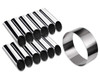 DS DISTINCTIVE STYLE Cannoli Tubes Kit 12 Pieces Stainless Steel Canolli Shell Molds with Cake Ring Mold DIY Canoli Form