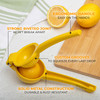 Zulay Kitchen Metal Lemon Squeezer Handheld Lemon Juicer Squeezer Easy to Use Citrus Juicer Manual Press for Extracting