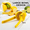 Zulay Kitchen Metal Lemon Squeezer Handheld Lemon Juicer Squeezer Easy to Use Citrus Juicer Manual Press for Extracting