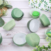 Whaline 300Pcs Green Cupcake Liners Sage Green Dark Green Light Green Baking Cups Gradient Green Wedding Cupcake Wrapper