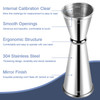 Briout Jigger for Bartending Double Cocktail Jigger Japanese Premium 304 Stainless Steel Jigger 2 OZ 1 OZ with Measureme