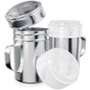 CUSINIUM 14 Ounce Powdered Sugar Shaker Duster With Handle Fine Mesh With Plastic Cap Pack of 2