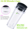 Replacement16oz Blender Cup for NinjaSingle Serve Blender Cup With Lids Set For BL770 BL780 BL660 BL740 BL810 Nutri Ninj