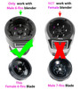 Upgrade Replacement 6Fins Female Blender Blade Parts Compatible with Ninja Auto iQ Blenders 4Inch Female Fins ONLY