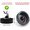Replacement 6 Fins Blade for Ninja Blender 16 oz Cup Compatible with BL660 1100w BL771 30 BL770 1500w BL780CO BL663 BL66