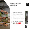 LARS NYSM Salt and Pepper Grinder Set Manual Stainless Steel Salt and Pepper Mills with Adjustable Ceramic Grinder I Des