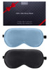 BeeVines 100% Real Mulberry Silk 2 Pack Sleep Mask, Pure Silk Eye Masks with Adjustable Strap for Sleeping, 100% Block Light Eye Shade Cover, Reduces