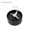 Pack of 2 Cross Blade Blender Magic Bullet Replacement Parts Compatible with 250watt Magic Bullet MB1101 Series Blender
