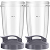 LVAINIT Blender Cups 24oz Cups with FlipTop ToGoLids Fit for NutriBullet Blender 600W Pro 900W NutriBullet Replacement P