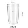 LVAINIT Blender Cups 24oz Cups with FlipTop ToGoLids Fit for NutriBullet Blender 600W Pro 900W NutriBullet Replacement P
