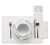 MY DRAP Cloth Washable and Reusable Dinner Napkin 126 x 126 in 12 Per Roll Cotton Cream