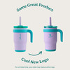 REDUCE 14 Oz Coldee Kids Tumbler with Lid and Straw Coldee Insulated Travel Mug SpillProof Sweatproof Stainless Steel BP