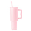 Simple Modern 40 oz Trek Tumbler with Handle and Straw Lid Cup Holder Friendly Insulated Stainless Steel Travel Mug Blus