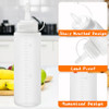 12 Pack 8 oz Plastic Squeeze Bottles Multipurpose Squirt Bottles for KetchupCondimentsBBQ SauceDressingBarbecueGrillingC