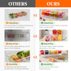 Lifewit Ice Chilled Condiment Caddy with 5x 20 oz Containers Condiment Server with Separate Lid Serving Tray Platter wit
