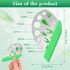 Herb Stripper 9 holes Luxiv Stainless Steel Kitchen Herb Stripping Tool Loose Leaf Kale Razor Metal Leaf Pealer for Kale