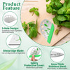 Herb Stripper 9 holes Luxiv Stainless Steel Kitchen Herb Stripping Tool Loose Leaf Kale Razor Metal Leaf Pealer for Kale