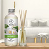 Jasmine Reed Diffuser Refill wNatural Essential Jasmine Oil 17 Fl Oz Fresh Long Lasting Fragrance Scented Reed Diffuser