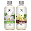 Reed Diffuser Refill Set Vanille Jasmine with Jasmine Essential Oil 34 Fl Oz 2 x 500ml Fragrance Oil Reed Diffuser Refil
