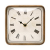 NIKKY HOME Vintage Silent NonTicking Table Clock Shelf Desk Top Clock Battery Operated Retro Home Decor for Bedroom Livi
