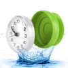 Bathroom Clock Suction Cup Wall Clock Bath Shower Clock for Kitchen Bathroom Green
