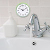Bathroom Clock Suction Cup Wall Clock Bath Shower Clock for Kitchen Bathroom Green