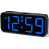 Peakeep Small Digital Alarm Clock Plug in for Bedrooms Bedside Tiny Electric Clock Large Big Numbers Display with Batter