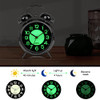 AYRELY Super Loud Alarm Clock for Heavy Sleepers AdultsTwin Bell Retro 4 Inch Silent NonTicking Quartz with Backlight Lu