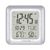 KADAMS Bathroom Clock 95 Kitchen Wall Clock with Large LCD Screen Shower Clock with Suction CupTemperature Humidity Cale