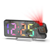 AMIR Projection Alarm Clock for Bedrooms Digital Clock with 180 Rotatable Projector 79 in Display 4Level Brightness Larg