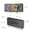 AMIR Projection Alarm Clock for Bedrooms Digital Clock with 180 Rotatable Projector 79 in Display 4Level Brightness Larg