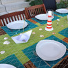 4Es Novelty Fish Net Decorative Pack of 3 Natural Cotton Fishnet Decor Each 14 x 4 feet for Mermaid Party Decorations Lu