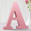 AOCEAN 8 Inch Pink Wood Letters Unfinished Wood Letters for Wall Decor Decorative Standing Letters Slices Sign Board Dec