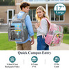 PACKISM Clear Backpack 17 inch Large Clear Backpacks for School Heavy Duty Bookbag Transparent PVC See Through Backpack