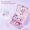 ProCase Childrens Jewelry Box Kids Jewelry Organizer with Unicorn for Little Girls Jewelry Case Gift for Toddler Age 2 3