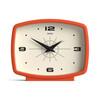 JONES CLOCKS Film Desk Clock Retro Rectangular Design Orange Retro Design Blending mid Century Style with a Punchy Moder