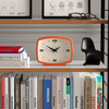 JONES CLOCKS Film Desk Clock Retro Rectangular Design Orange Retro Design Blending mid Century Style with a Punchy Moder