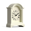 JONES CLOCKS Bistro Mantel Clock Small Classic Arch top Carriage Clock Design Pale Cream Contemporary Classic Style for