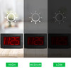 KWANWA Alarm Clock 8 Large Screen Display Digital Clock Battery Operated Auto Dimmer ModeWall ClockDesk Clock for Bedroo